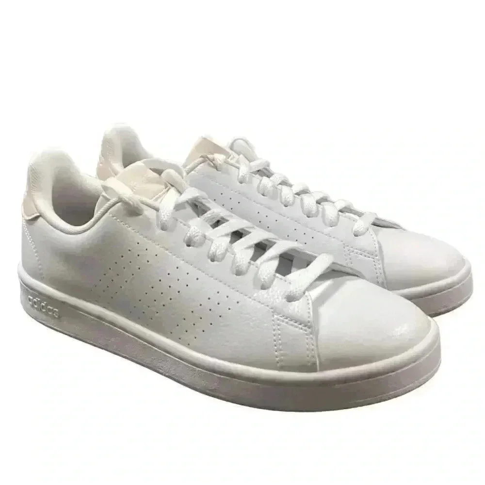 Adidas Advantage White Pink Women 9 Athletic Tennis Shoes Sneaker Trainer ID9652